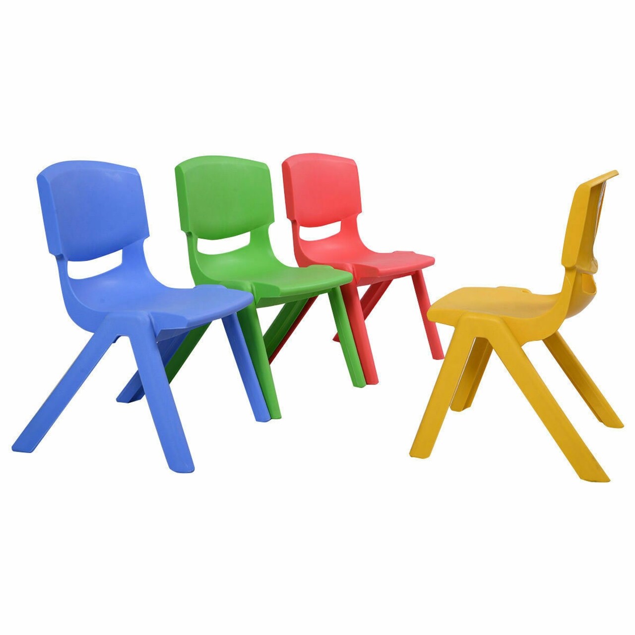 Childrens stackable plastic on sale chairs